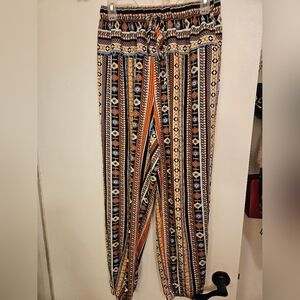 Tribal Print Multicolor Pants